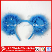 Halloween popular plush hair bands beautiful blue hair bands for girls